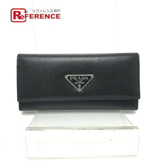 Prada Triangle Tri Case Saffiano Leather Black - Picture 1 of 9